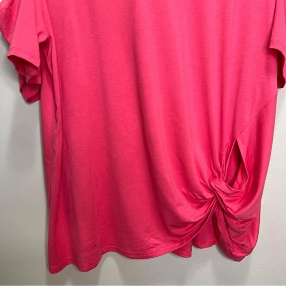 Kim & Cami Pink Cold Shoulder Tshirt Size 1X NWT - Picture 5 of 9